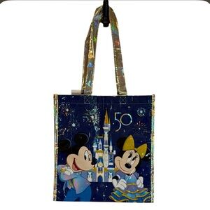 Walt Disney World Parks 50th Anniversary Medium Reusable Shopping Bag New NWT